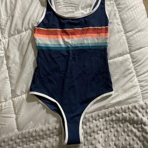 Rip curl retro color block one piece